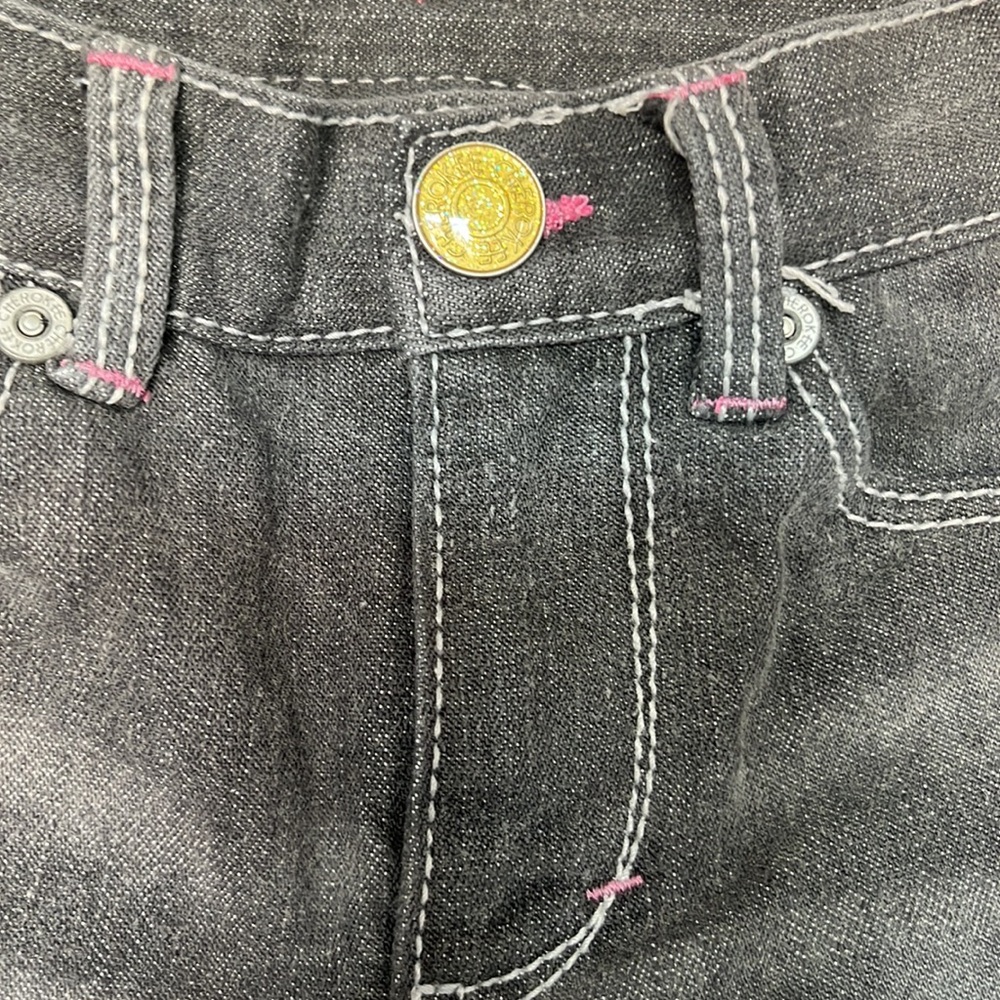 CHEROKEE‎ Toddlers Gray Embroidered Jeans 2T - Picture 4 of 5